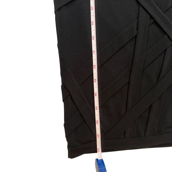 Tadashi Shoji Black Bandage Bodycon Sheath Cocktail Dress Size Small - Picture 15 of 16